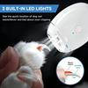 Upgraded Pet Nail Grinder 3Adjustable-speed Electric Pet Paw Care Tool Suitable for All Types of Pets and Cats, Lightweight and Quiet