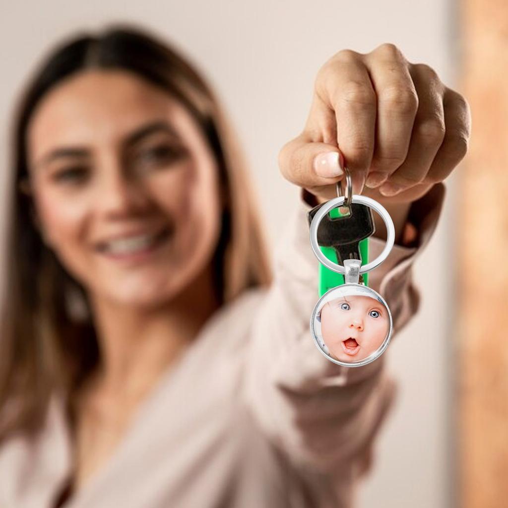 Personalise Your Gemstone Metal Keychain