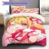 Oshi no Ko Pattern Bedding,Quilt Set Quilt Cover Pillowcase Home Birthday Gift (1 * duvet cover + 2 * pillowcase, without core)