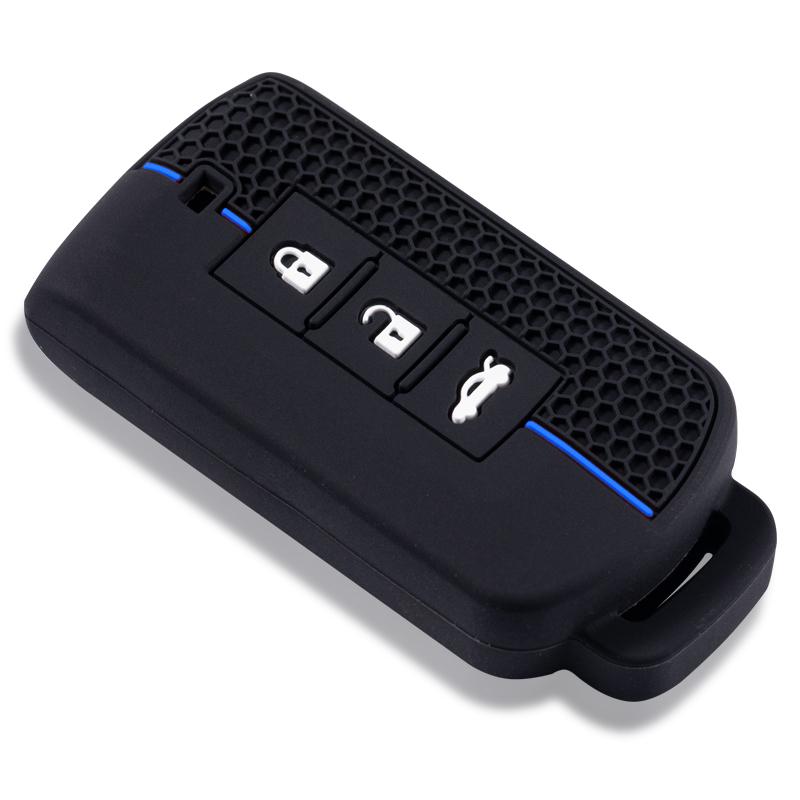 Silicone Car Key Case Cover Shell For Mitsubishi Xpander Outlander Asx Pajero Eclipse Cross Montero