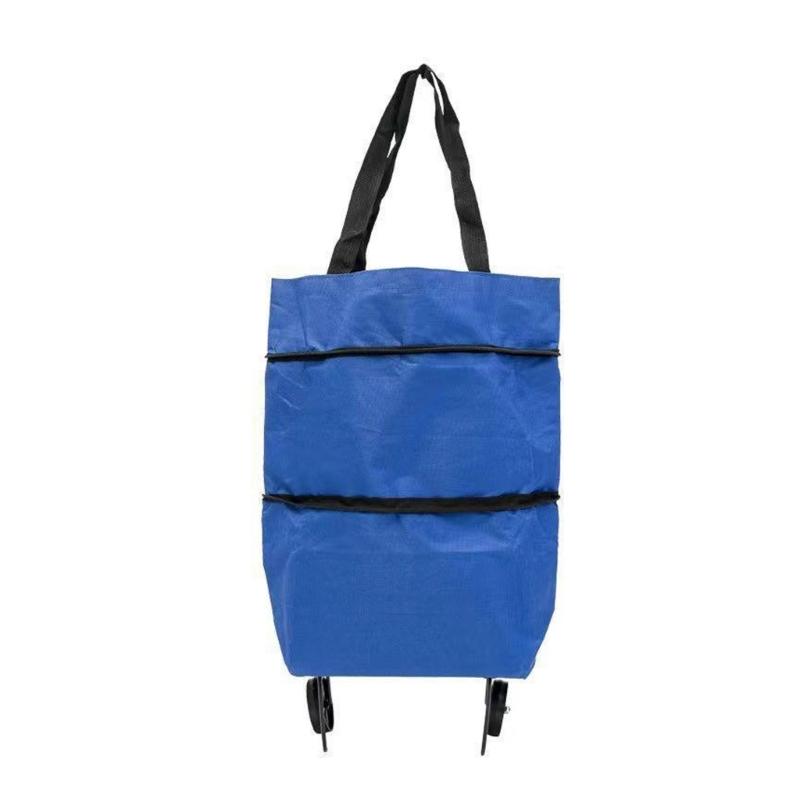 Foldable Transport Trolley Water Resistant Oxford Fabric Ergonomic Handle Design