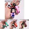 Adorable Demon Slayer Keychain Anime Character Bag Charm Plastic Durable Gift