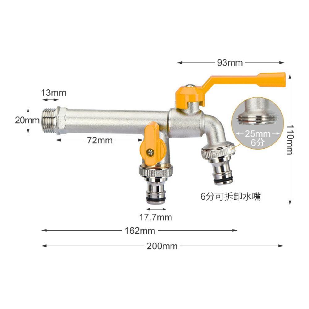 2-Way IBC Water Tank Connector Ball Valve Irrigation Brass Tap Joint  Cold Climates