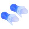 Swimming Waterproof Earplugs Flying Noise Reduction Silicone Ear Plug with Black Sealing BottleBlue