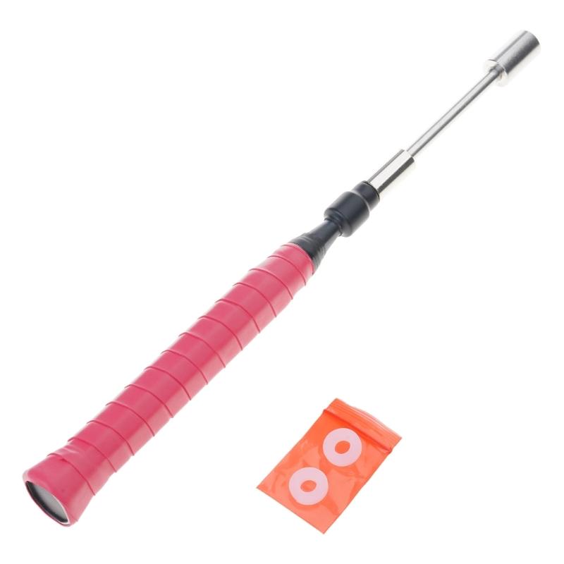 

Professional Badminton Power Training Device Ergonomic Wooden Handle Badminton Swing Trainer