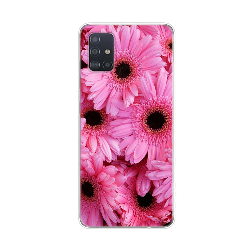 Summer Daisy Sunflower For Samsung Galaxy A01 A11 A12 A22 A21S A31 A41 A42 A51 A71 A32 A52 A72 A02S Soft Phone Case