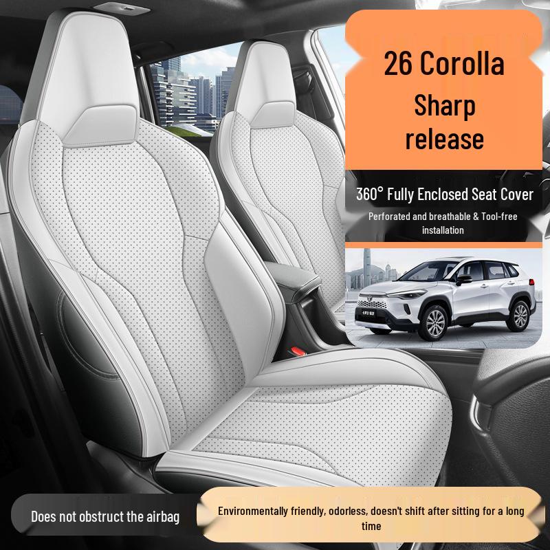 Toyota Corolla Ruifang Seat Covers: Universal, Year-Round Fit for 26 Models, Fully Enclosed Interior, Car Seat Cushions and Mat Covers.
