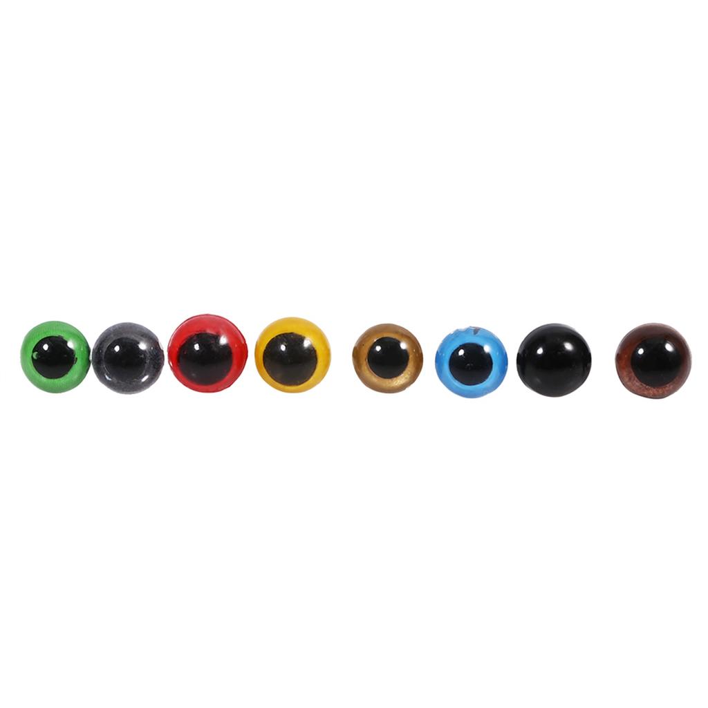 80pcs 40Pairs 8 Color Mix 10mm Safety Eyes Box for Teddy Bear Stuffed Toy Animal Puppet Doll