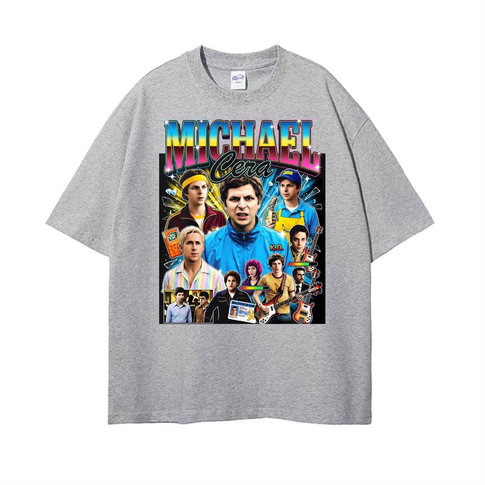 Michael Cera Superbad Merch McLovin Drivers T Shirts Bad Bunny 2026 Print Tshirts Men Women High Street Vintage Classic Tshirt