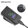 USB Rechargeable Bike Light Set with Power Display 6 Lighting Modes Waterproof Bike Headlight Taillight for Cycling