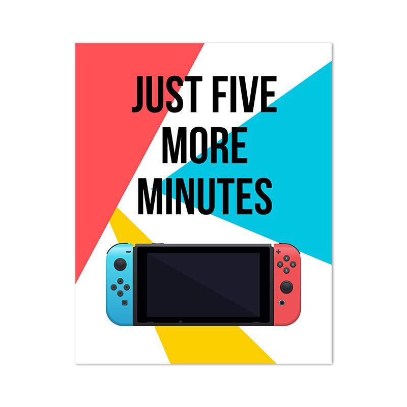 Joypad Gaming Illustration Poster and Print Boys Wall Art Canvas Gaming Let's Play Art Painting Picture Kids Room Wall Decor