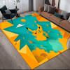 Jumping Pikachu Anti-Slip Rug, Rectangular Carpet for Living Room, Bedroom & Sofa Area, Perfect Home Decor