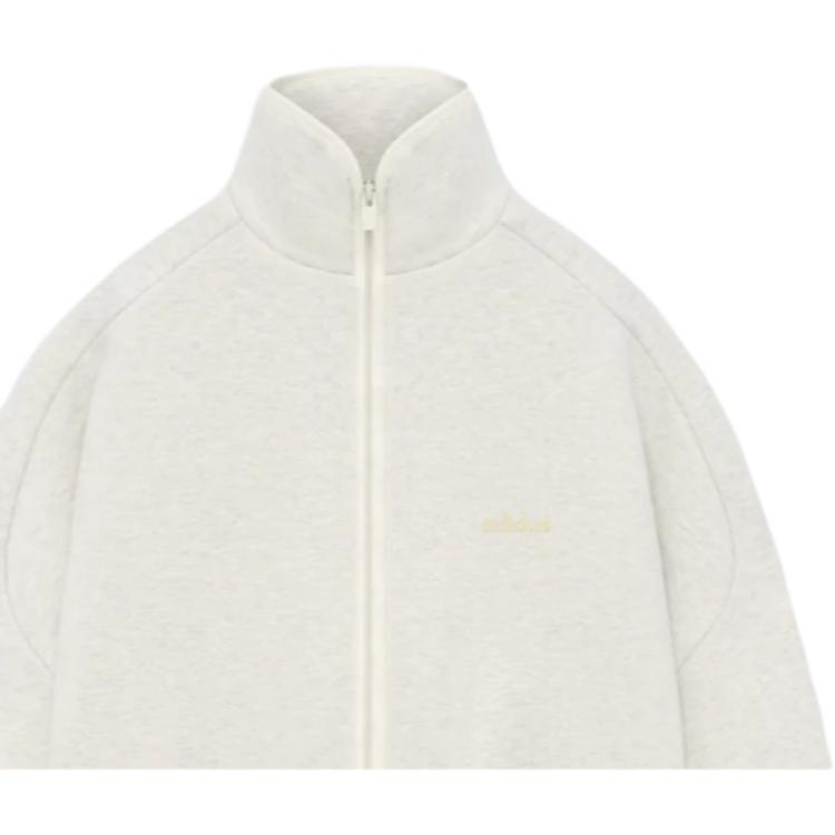 adidas X Fear of God Athletics Heavy Fleece Track Jacket Oatmeal Unisex Outerwear White IW8920