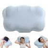 Ergonomic Sleeping Pillow Memory Foam Contour Pillow with Arm Tunnel Dual-Height Neck Support Pillow for Side