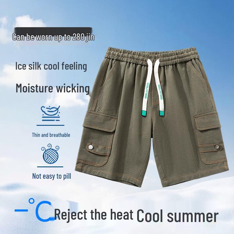Men s Plus Size Ice Silk Sport Shorts 2XL
