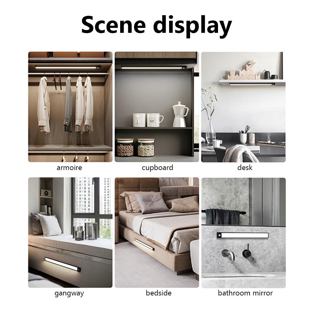 Motion Sensor Night Light High Capacity Battery Magnetic Kitchen Lighting Lamp Easy Installation Ultrathin Housewear Furnishings