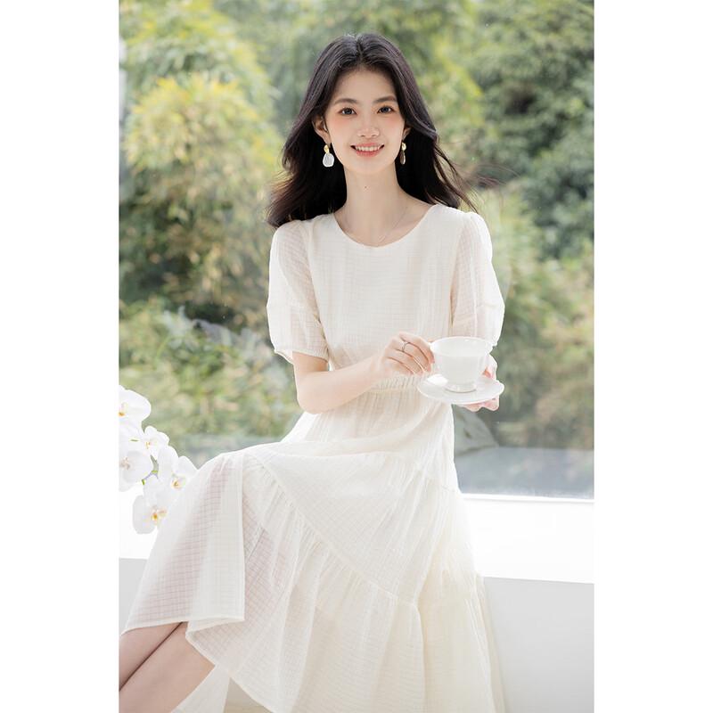 Mokana Women's Urban Casual Short Sleeve Midi Dress