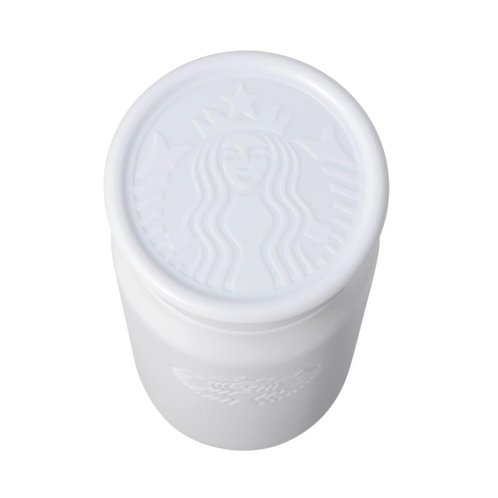 Starbucks Recycled Stainless Steel Mini Bottle, Matte White, 355ml