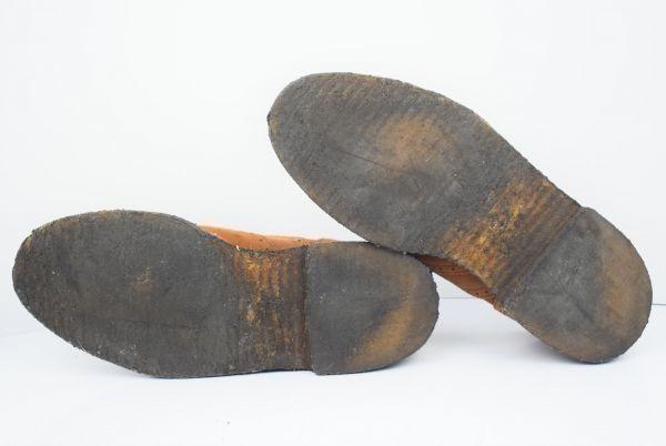 Regal Crepe Sole Nubuck Leather Full Brogue Wingtip 26 Brown Suede Finish Dress Shoes Business(USED)