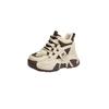 Nuovi scarponcini invernali versione coreana con rialzo interno scarpe casual da papà suola platform tacco a zeppa scarpe da studente abbinamento colori versatile scarpe da donna