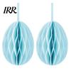 Honeycomb Wall Hanging 2 Pcs Easter Decoration 3D Paper Event Egg Ornaments for Home Classroom Decor Spring Party Supplies