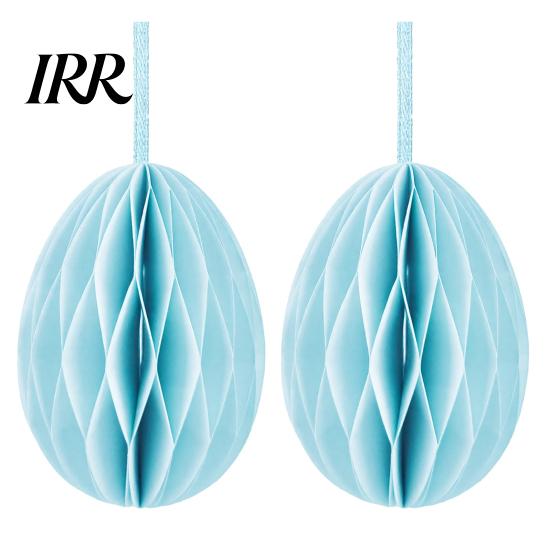Honeycomb Wall Hanging 2 Pcs Easter Decoration 3D Paper Event Egg Ornaments for Home Classroom Decor Spring Party Supplies