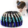 Rhinestone Hair Claw Clip Hair Accessories Hair Bun Maker Fashion Ponytail Holder  Women