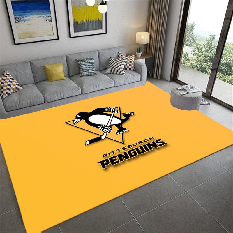 Pittsburgh Penguins Carpet Rug for Living Room Bedroom Home Sofa Decoration,Kids Play Non-slip Floor Mat