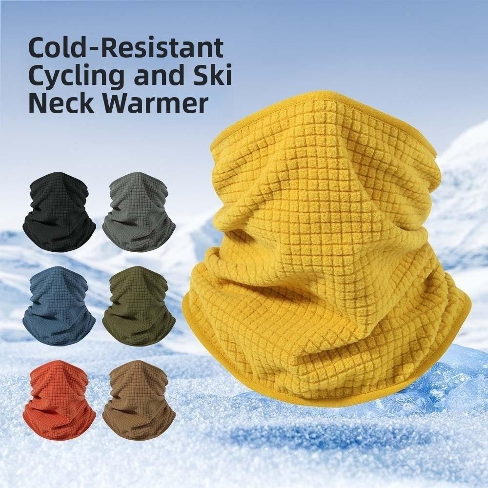 Breathable Neck Warmer Soft Fleece Face Mask Tube Bandanas Thermal Collar  Daily Commuting