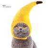 Pet Hat for Cats Adorable Cat Banana Duck Sun Flower Flamingo Tiger Soft Cartoon Design Fastener Tape Adjustable Funny Costume