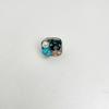Rhinestone Turquoise Rings Stackable Western Geometric Ring Fashion Glass Flower Ring  Jewelry