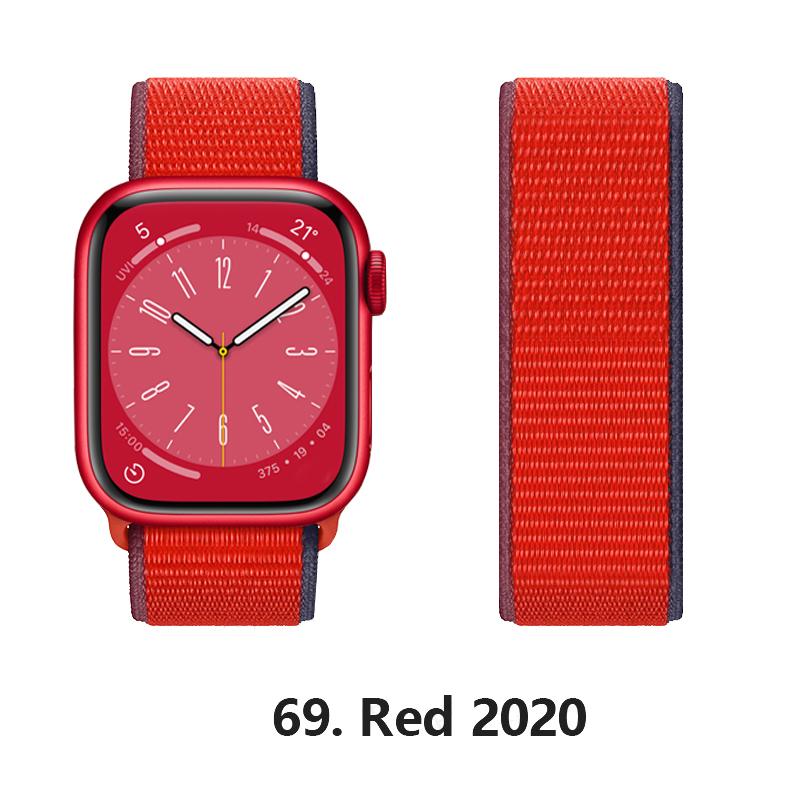 Nylon Strap For Apple Watch 10 Bands 46mm 44mm 40mm 45mm 41mm 49mm 42mm 38mm Bracelet Correa iwatch Series 8 se 7 6 3 9 11 40 mm