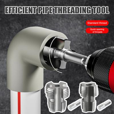 Threading Tool Rustproof Easy Installation Clean Accurate Threads DIY Hand Threading Plumbing Tap Accessories