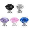 10Pcs 30mm K9 Crystal Glass Zinc Alloy Pull Handle Knobs for Door Cabinet Drawer