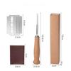 1pc Stainless Steel Bread Trimming Knife, Wooden Handle Cutting Knife, Bread Knife, European Bag Curved Bread Cutting Knife, Baking Tool