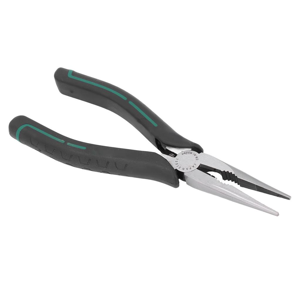 Needle Nose Pliers 8in CRV Long Mini with Non Slip Handle for Jewelry Making Art Crafting Projects