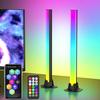 16.5" Smart Light Bar, 16 Million Colors Changing, 213 Preset & 8 Scene Modes, Music Sync, Sound Active with Bluetooth, Remote, RGB & IC Ambient