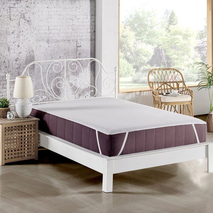 Mattress Protector - Mansion - For 2-person Bed - 160 X 200 Cm - 100% Cotton - White