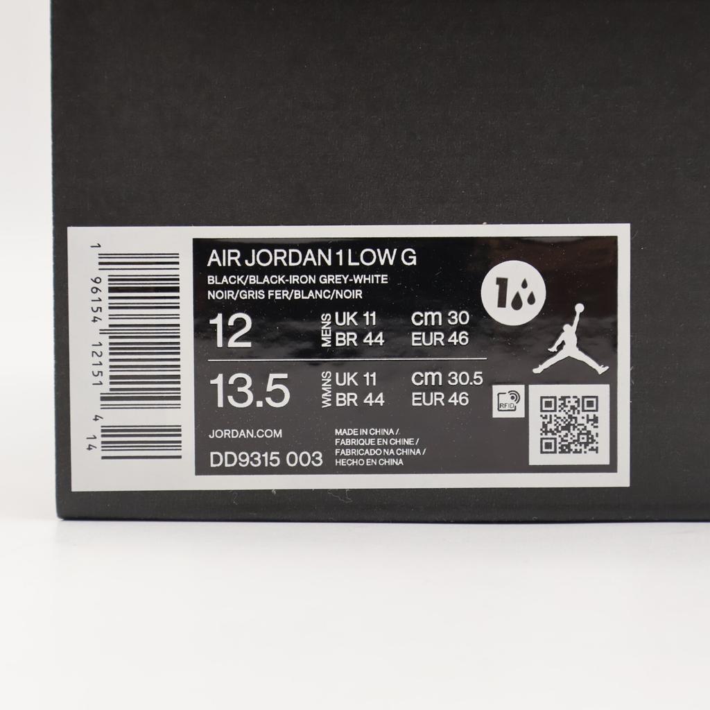 DD9315-003 Nike Air Jordan 1 Low Golf Black Crocodile Skin Iron Grey (Men's)