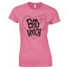 Funny Goth Bad Witch Ladies Skinny Fit Tshirt