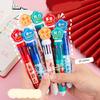 Cartoon Multicolor Pen for Color Coding Writing Drawing Journaling 10 Color-in-1 Writing Pen Multicolored Ballpoint Pen
