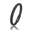 Simple New Style Men's Leather Bracelet Black/Blue/Brown Stainless Steel Buckle Valentine's Day Charm Bangle Gift Jewelry