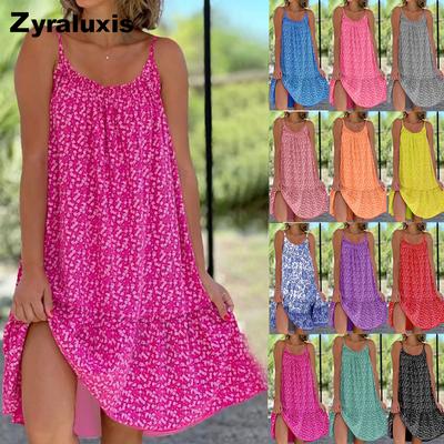 Neues Oversized geblümtes Rüschenkleid S-5XL