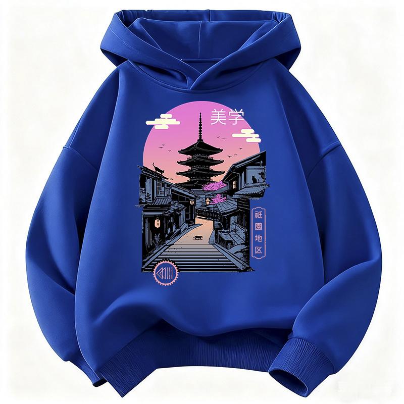 Y2K Japanes Style Sweatshirt Gothic Manga Kids Cat Children's Sweatshirt Cute Hoody for Boys Girls Autumn Winter Casual Hoodies