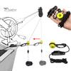 Kit Recuperador de Peso para Downrigger Cordón de 86 Pulgadas con Cornamusa de Enganche Pasacables para Pesca al Curricán y de Profundidad