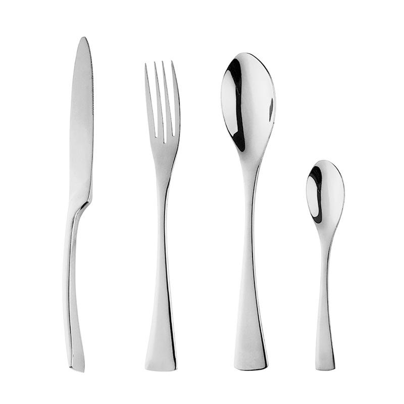 

Набор столовых приборов 16/24 шт. из нержавеющей стали, серебристые, нож, вилка, ложка, столовая посуда, столовые приборы, креативная ручка, можно мыть в посудомоечной машине 4 set серебряный