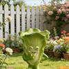 Stor Kål Blomsterpotte Søt Harpiks Kål Figur Penneholder Dekorativ Grønnsaksornament for Kjøkkenbenker Hjemmeinnredning