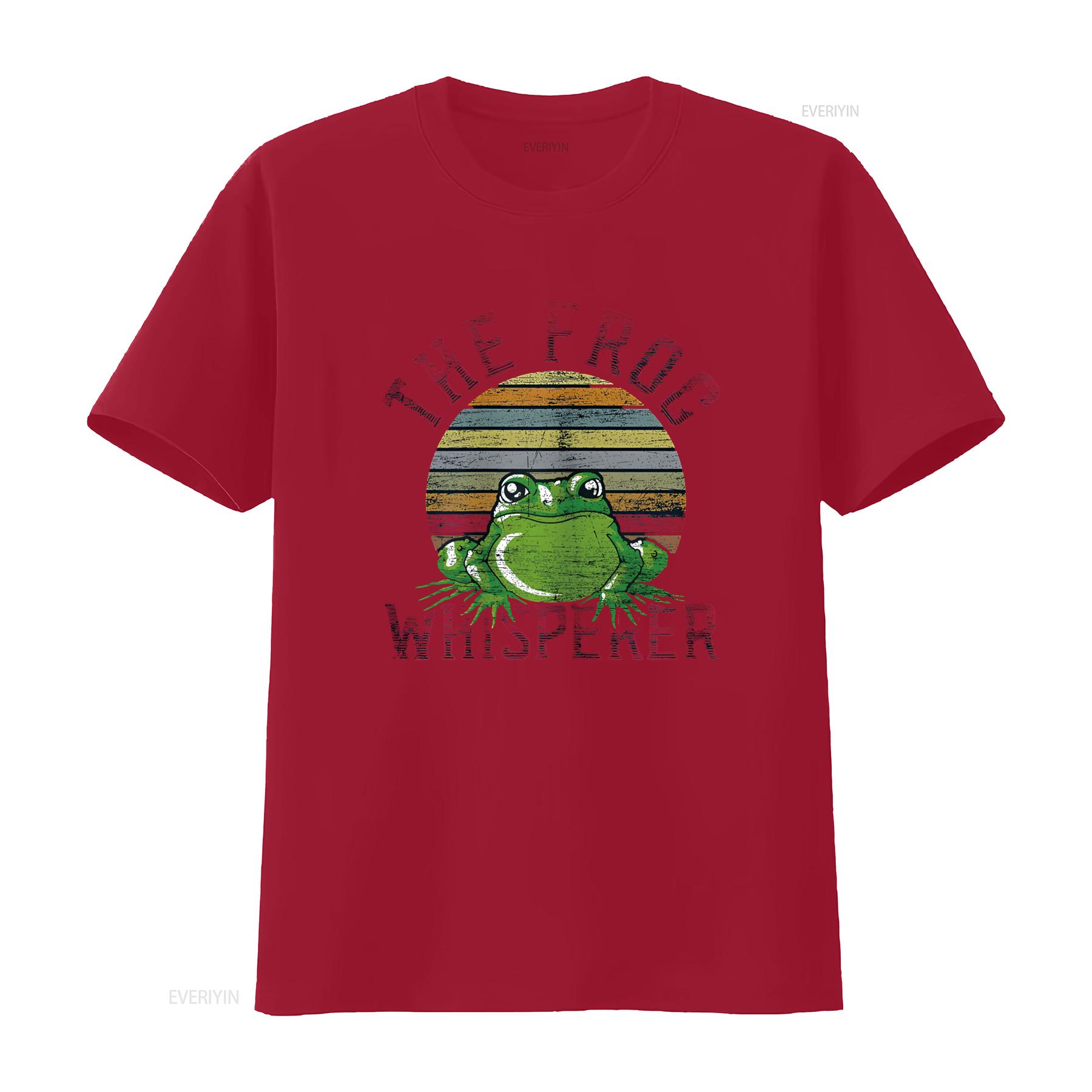 

The Frog Whisperer T Shirt vintage Washed Comfortable homme Top For Everyday Wear Slightly graphic Stretched Versatile fashion S