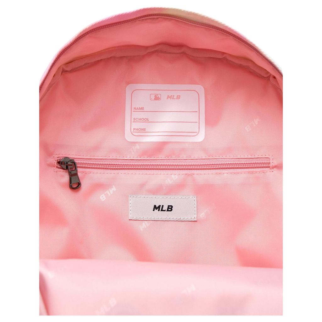 MLB New York Yankees Logo Zipper Closure Cotton Polyester Backpack Women backpack Pink 7FBKB116N-50PKL