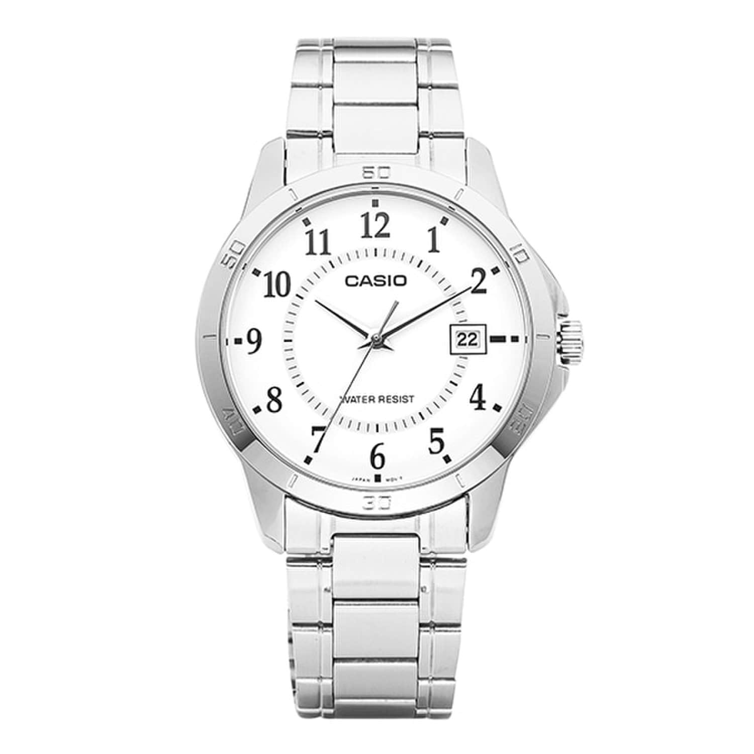[Casio] MTP-V004D-7BUDF (МТП-V004D-7B) Аналоговые мужские металлические часы Suneung для студентов